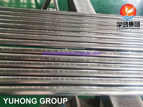 ASTM A249 ASME SA249 TP321 Welded Tube Stainless Steel For Heat Exchange