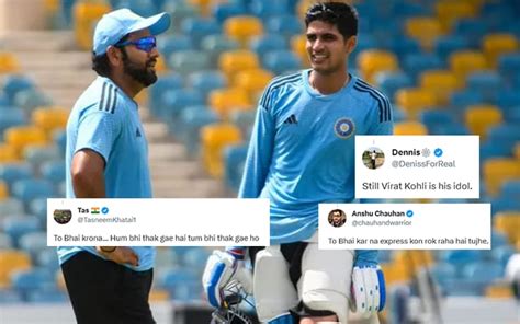 Kon Rok Raha Hai Fir Fans React As Shubman Gill Reveals Rohit