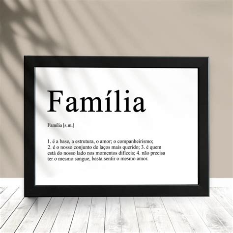 Quadro Decorativo Família Significado Wallze