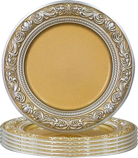 Amazon Maoname Round Chargers For Dinner Plates Gold Plates