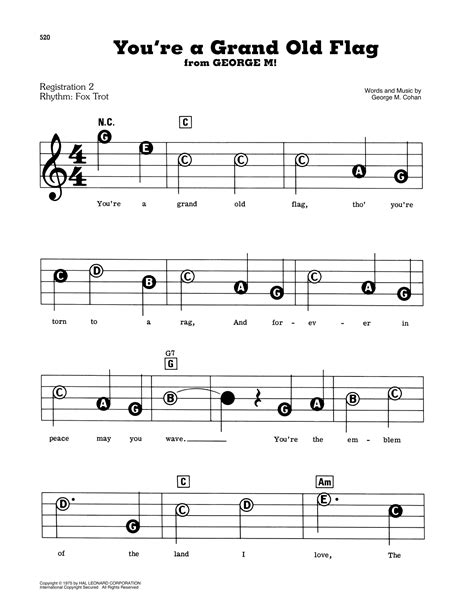 Grand Old Flag Lyrics Printable - prntbl.concejomunicipaldechinu.gov.co