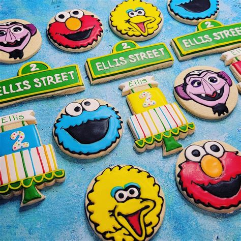 1 Dozen Sesame Street Sugar Cookies Etsy