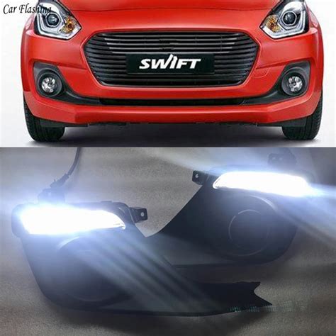 Car Flashing Pcs Led Car V Led Drl Daytime Running Light For Suzuki