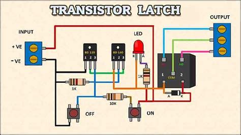 Transistor Latching Relay Circuit Diagram A Step By Step Guide