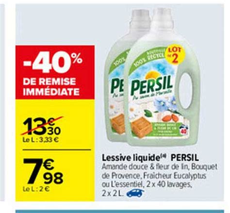 Offre Lessive Liquide Persil Chez Carrefour