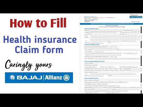 How To Fill Bajaj Allianz Health Insurance Claim Form Health