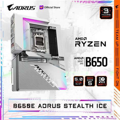 Promo Gigabyte B650e Aorus Stealth Ice Ddr5 Motherboard Atx Am5 Cicil 0 3x Jakarta Utara