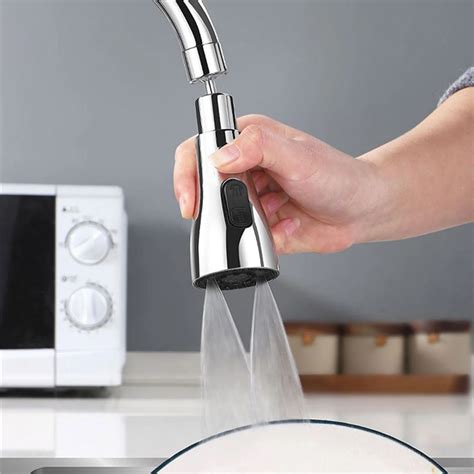 3 Modes Kitchen Faucet Spray Head Water Saving 360 Swivel Ball Nozzle