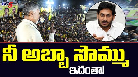 Tdp Chandrababu Counters On Ys Jagan Ap News