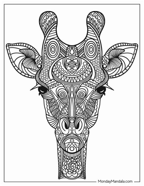 Animal Mandala Coloring Pages (Free PDF Printables) – mondaymandala.com