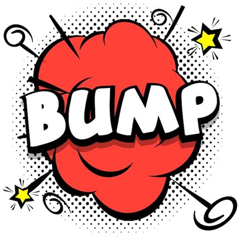 Free Vector Bump Comic Bright Template With Speech Bubbles On