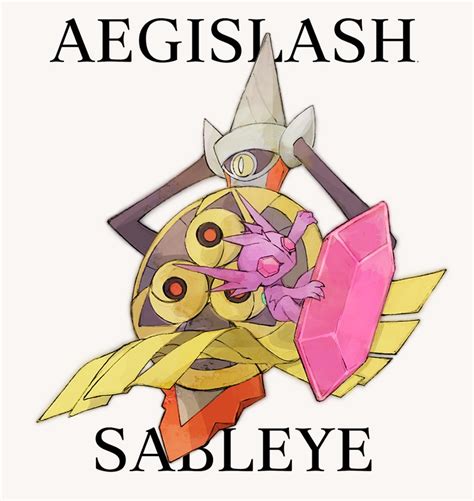 Sableye Aegislash And Mega Sableye Pokemon Drawn By Nigiri Ngr