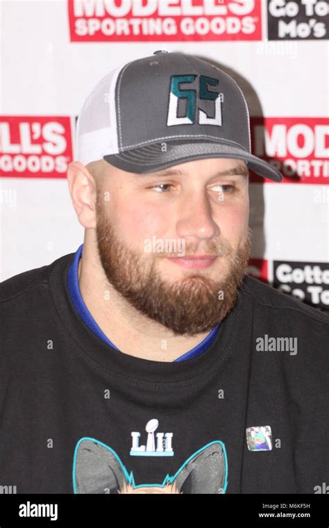 Philadelphia Eagles Offensive Lineman Lane Johnson Attends A Meet And Greet At Modells