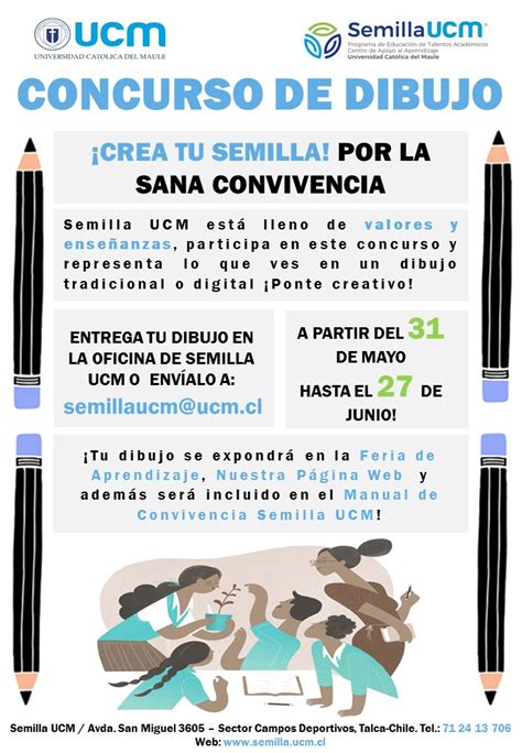 Semilla Ucm Invita A Sus Estudiantes A Participar De Concurso De Dibujo