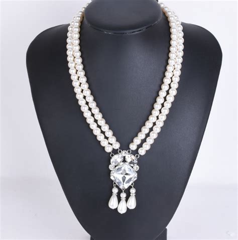 Charming Rows Mm Natural South Sea Genuine White Round Pearl