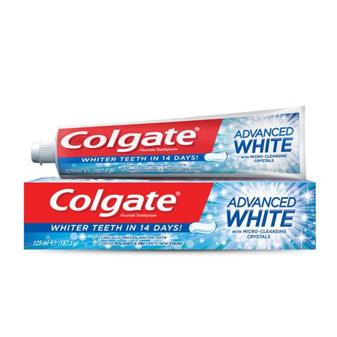 Colgate Fluoride Toothpaste Advanced Whitening 125 Ml Online At Best