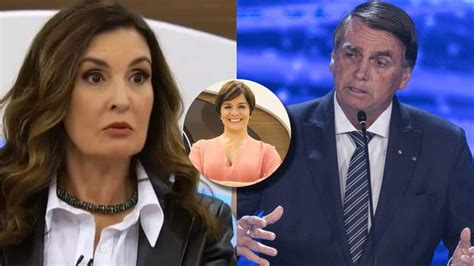 Fátima Bernardes sai em defesa de jornalista atacada por Jair Bolsonaro