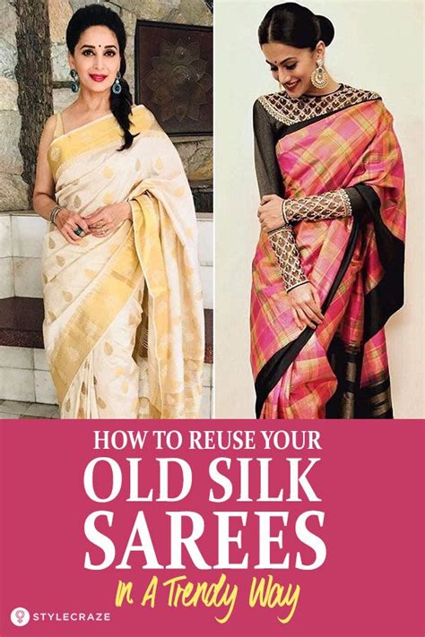 How To Reuse Your Old Silk Sarees In A Trendy Way Artofit