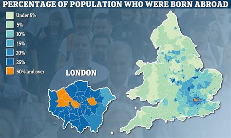 New Map Shows How Many People In Your Area Were Born Abroad As