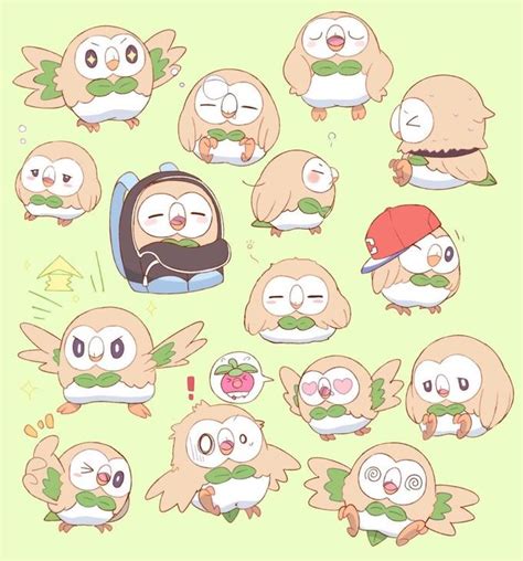 Rowlet Pokémon Sun and Moon Know Your Meme