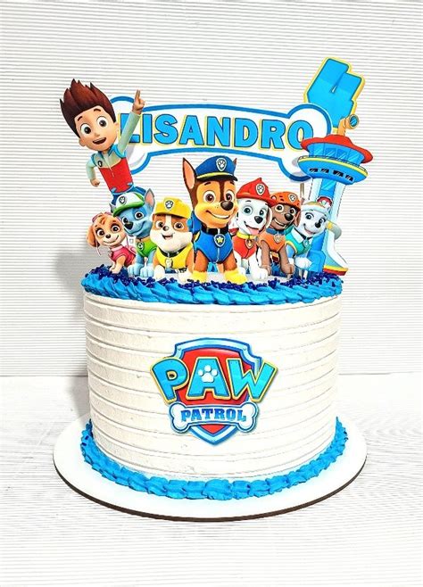 Torta Paw Patrol Crema Mirian Dulce Golosinas