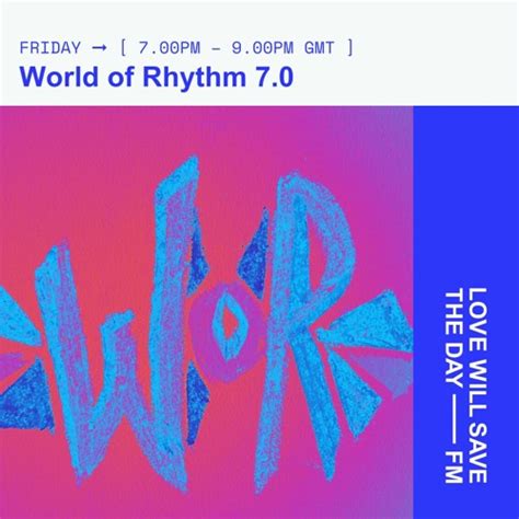 Stream World Of Rhythm 70 February 2024 Lwstdfm Becca Ogt By