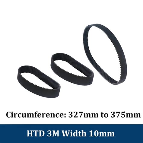 HTD 3M Closed Loop Rubber Timing Belt 327 330 333 336 339 342 345 348