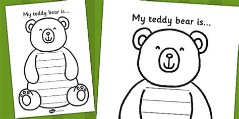 Free My Teddy Bear Is Worksheet Hecho Por Educadores