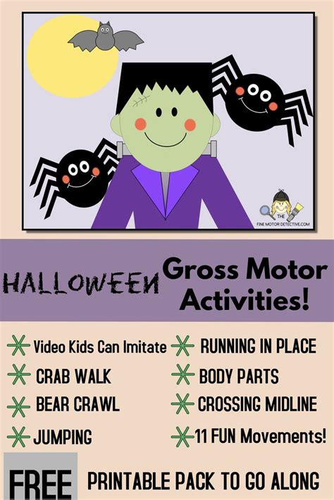 Halloween Gross Motor Activities The Fine Motor Detective