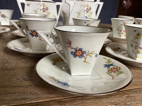 Limoges Mavaleix Et Granger Koffie En Theeservies 15 Porselein