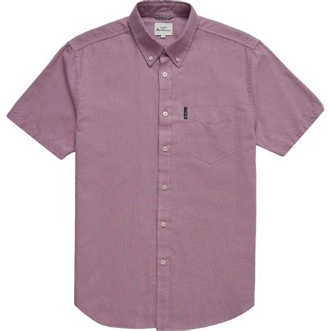 Ben Sherman Mens Big Size Cotton Oxford Button Down Collar Short Sleeve