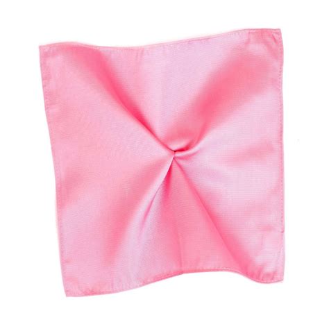 Plain Pink Silk Pocket Square Handkerchief By Tresanti From Ties Planet Uk