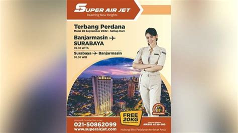 Ramaikan Banjarmasin Surabaya Dan Surabaya Balikpapan Super Air Jet