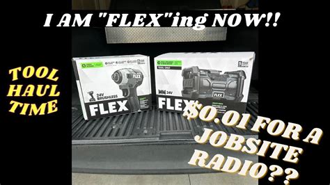 Tool Haul Time How Much For A Flex Jobsite Radio Lowes Overlooked