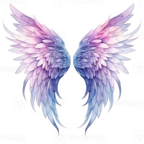 Watercolor Angel Wings Isolated Illustration 25428221 PNG