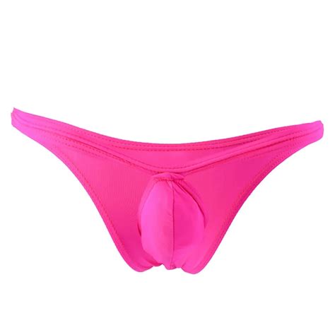 Summer New Mens Sexy Ice Silk Low Rise Briefs Breathable Pouch T Back Bikini Underwear