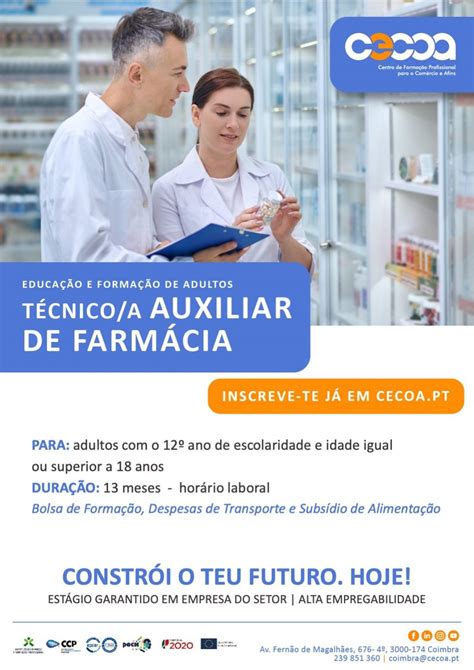 Curso Tecnológico – Técnico/a Auxiliar de Farmácia | CRC Virtual