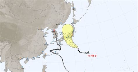 카눈 지나자 태풍 7호 ‘란 일본 직격긴장감 고조
