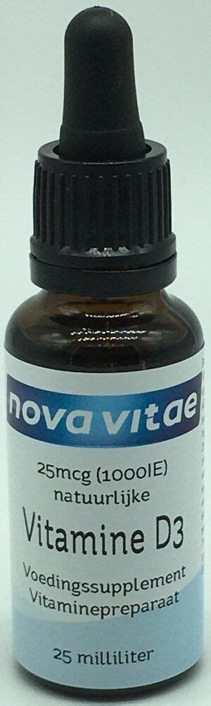 Vitamine D3 25 Mcg 1000ie 25 Ml Nova Vitae • Nova Vitae