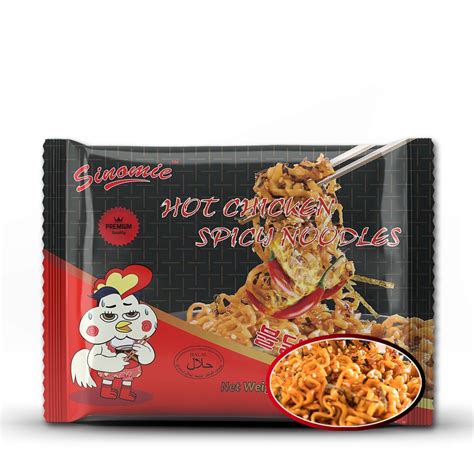 Hot Roasted Wholesale High Quality Hot Spicy Chicken Korean Instant Bag Noodles China Korean