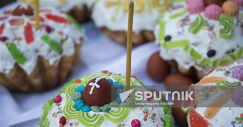 Consecration Of Easter Cakes On Easter Saturday Sputnik Mediabank