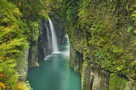 De Takachiho Kloof Op Het Eiland Kyushu Japan Stock Afbeelding Image