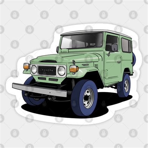 Toyota Land Cruiser Fj Toyota Land Cruiser Sticker Teepublic