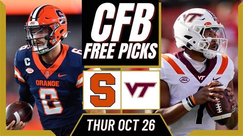 Syracuse Vs Virginia Tech Cfb Picks And Prediction College Football