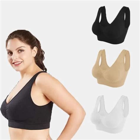 Lot de Femme Soutiens Gorge Sans Armatures Sous vêtements Femmes Lingerie Coussin de Poitrine