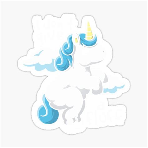 "Fluffy unicorn" Sticker by NemiMakeit | Redbubble