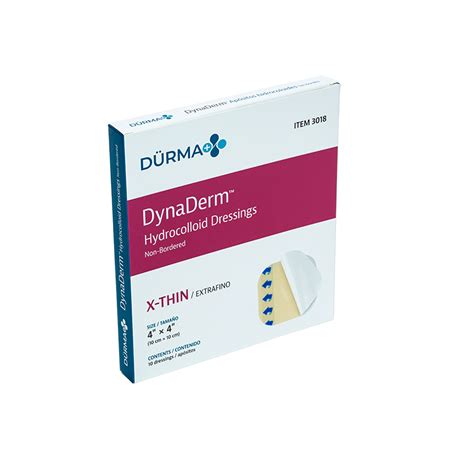 Dynaderm Hydrocolloid Dressing Extra Thin Dynarex Corporation