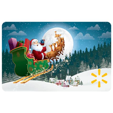 Holiday Santa Is Coming To Town Walmart Gift Card - Walmart.com