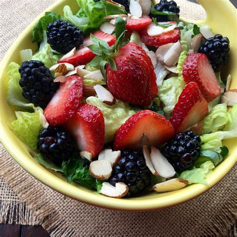 Mixed Berry Salad with Raspberry Vinaigrette - Glue Sticks and Gumdrops