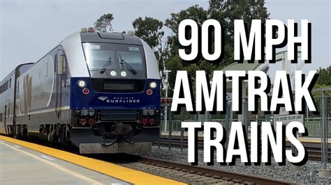 Fast Amtrak Trains At Tustin Railfanning Tustin 51523 Youtube